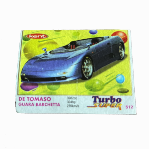 "Turbo Super №512 Kent DE Tomaso" Guara Barchetta.