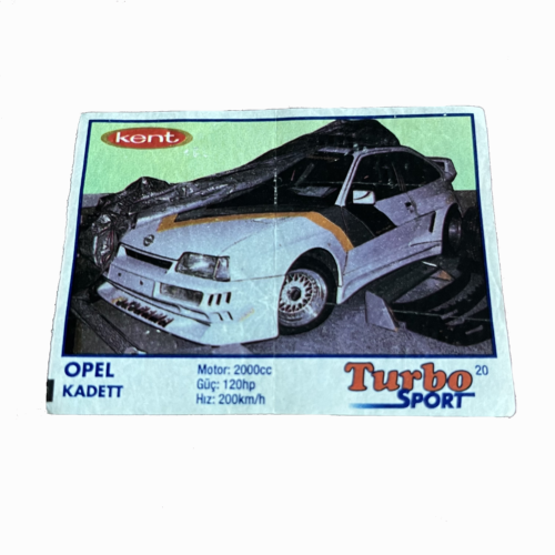 Вкладыш турбо "Turbo Sport №20 Kent Opel Kadett"